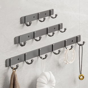 沐笙歌挂钩免打孔太空铝排钩卫生间置物架浴室墙上壁挂衣服胶粘钩