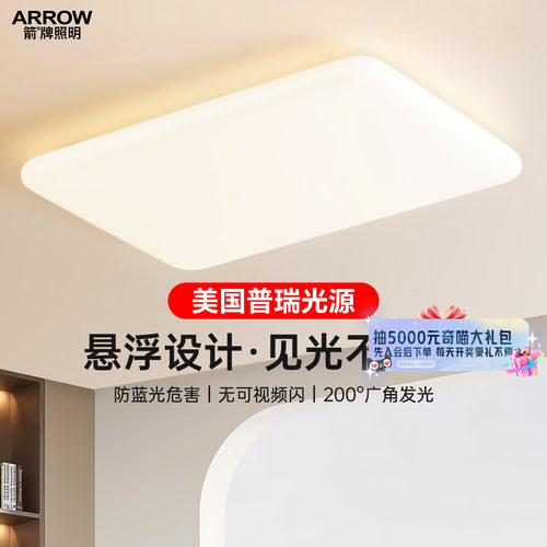 箭牌悬浮客厅吸顶灯超亮中山灯具