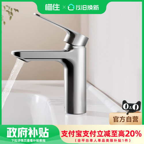 箭牌卫浴110面盆龙头卫生间洗脸洗手家用经典坚固耐用冷热水龙头