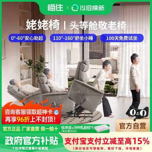 电动助力起身，柔软头层牛皮，安静强劲电机