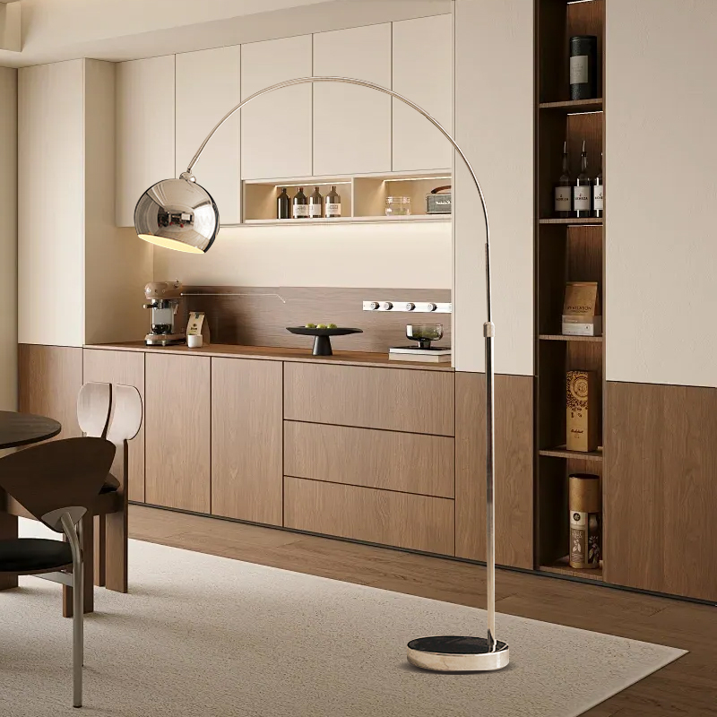 【国补15%】绿源钓鱼灯落地灯客厅沙发银色氛围高级感轻奢台灯18