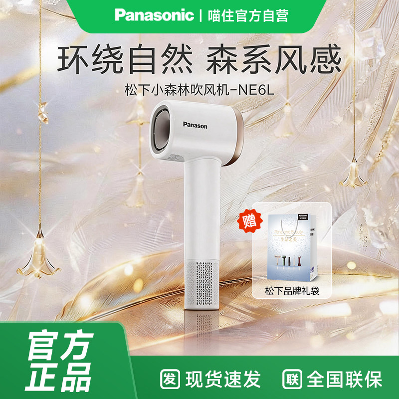 松下电吹风NE6L负离子大风力便携高速护发吹风机速干家用冷热1005