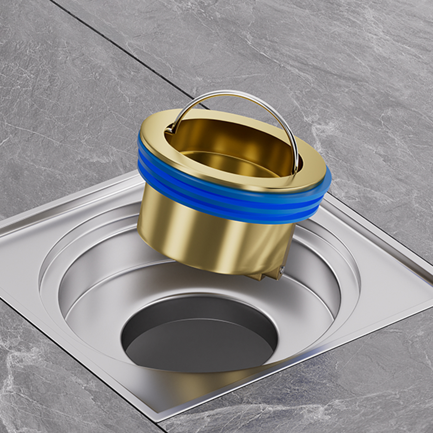 沐笙歌全铜地漏芯水道排水防臭芯