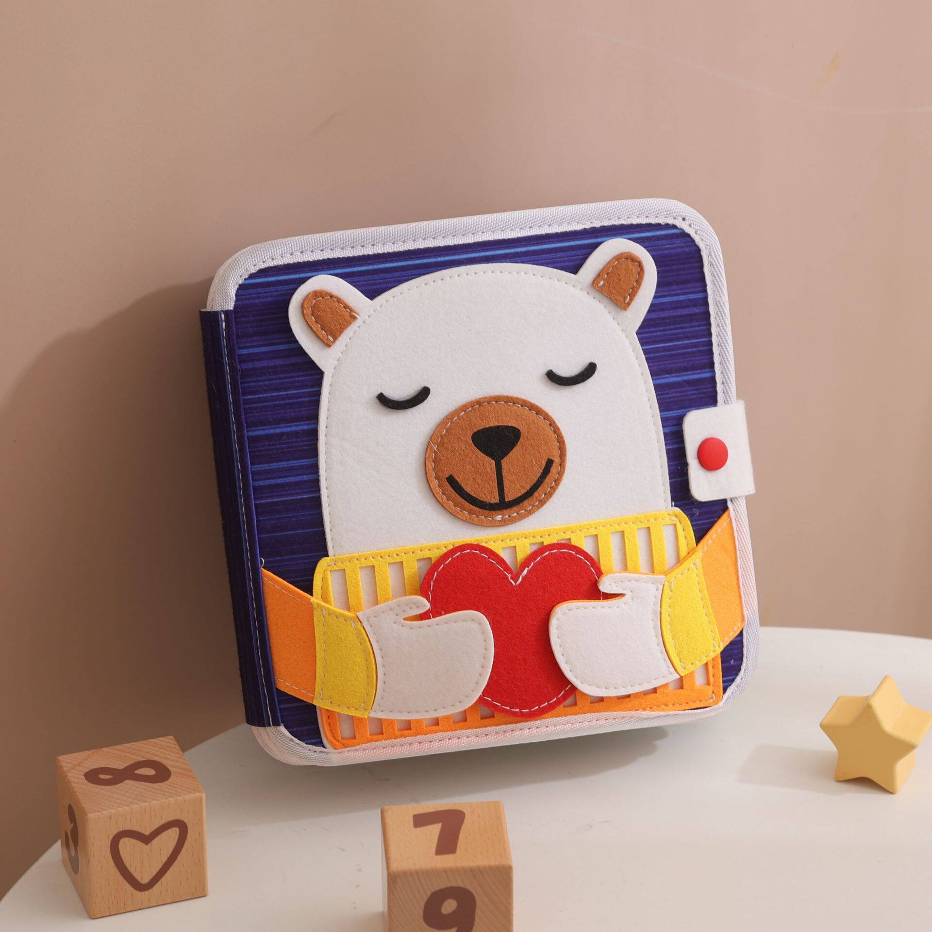 毛毡书婴儿启蒙毛毡忙碌板