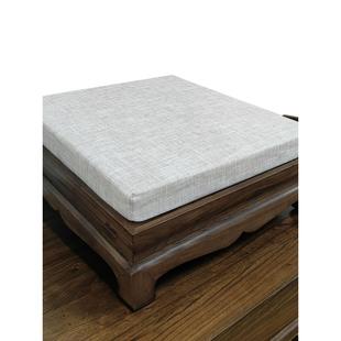 实木拜凳家用礼佛跪凳寺院拜佛跪垫乳胶打坐垫可拆洗禅修凳子蒲团