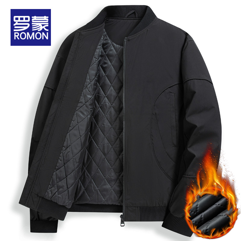 罗蒙翻领冬季夹克防风