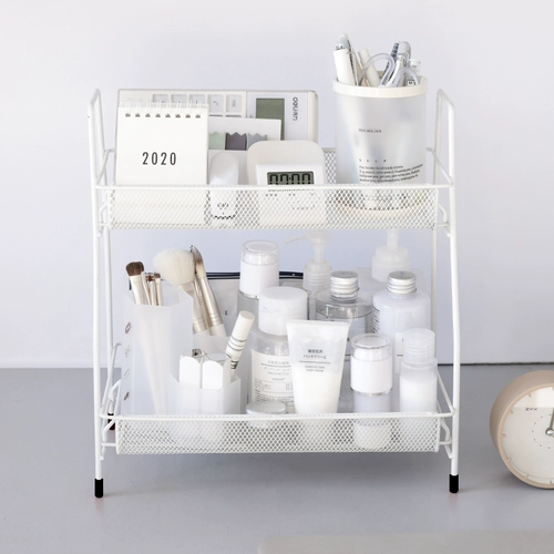 Nordic INS настольная настольная косметика стойка для хранения железного искусства многослойная кухня организует полку артефакта общежития для хранения стойки