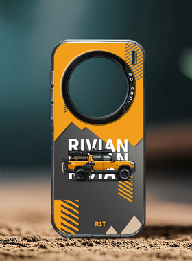 黄色越野车手机壳适用vivo X300Pro彩银磨砂硬壳ultra新款x100sPro简约x90男女创意时尚高级感X200ProMini