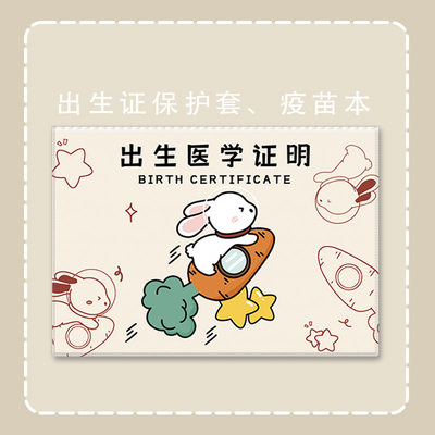 出生证接种保护套宝宝疫苗本可爱