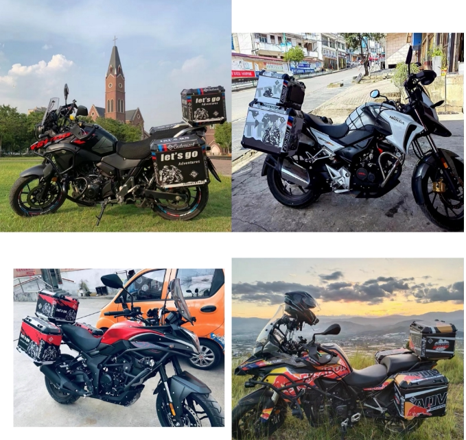 摩托车尾箱 三箱 金鹏502 铃木dl250 gw250 猛鸷190x通用大部分车