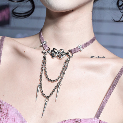 虚轨原创设计蚀心蝶狱项链