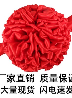 大红花球汽车新车交车大红花红绸布奠基表彰乔迁开业剪彩大红花球