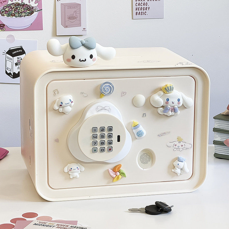 儿童卡通保险箱玩具密码指纹解锁过家家益智玩具女孩生日新年礼物,玩具/童车/益智/积木/模型,过家家玩具,淘宝优惠券,粉丝福利购,淘宝优惠卷
