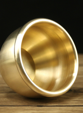 纯铜办公室桌面烟灰缸供佛圣水杯