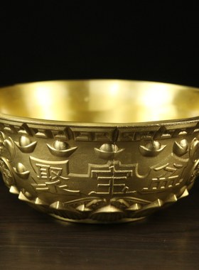 纯铜中式风玄关办公室桌面装饰品