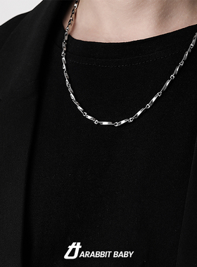 钛钢莫比乌斯项链男潮高街设计感