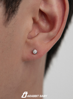 独特养耳洞钻耳钉秋冬高级感痞帅男女2023新款小众设计耳环耳饰潮