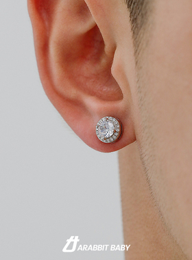 美式耳钉男小众设计高级感简约痞帅潮流个性ins冷淡风男士耳饰女