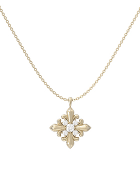 原创设计金色十字架项链女轻奢小众镶钻锁骨链高级感