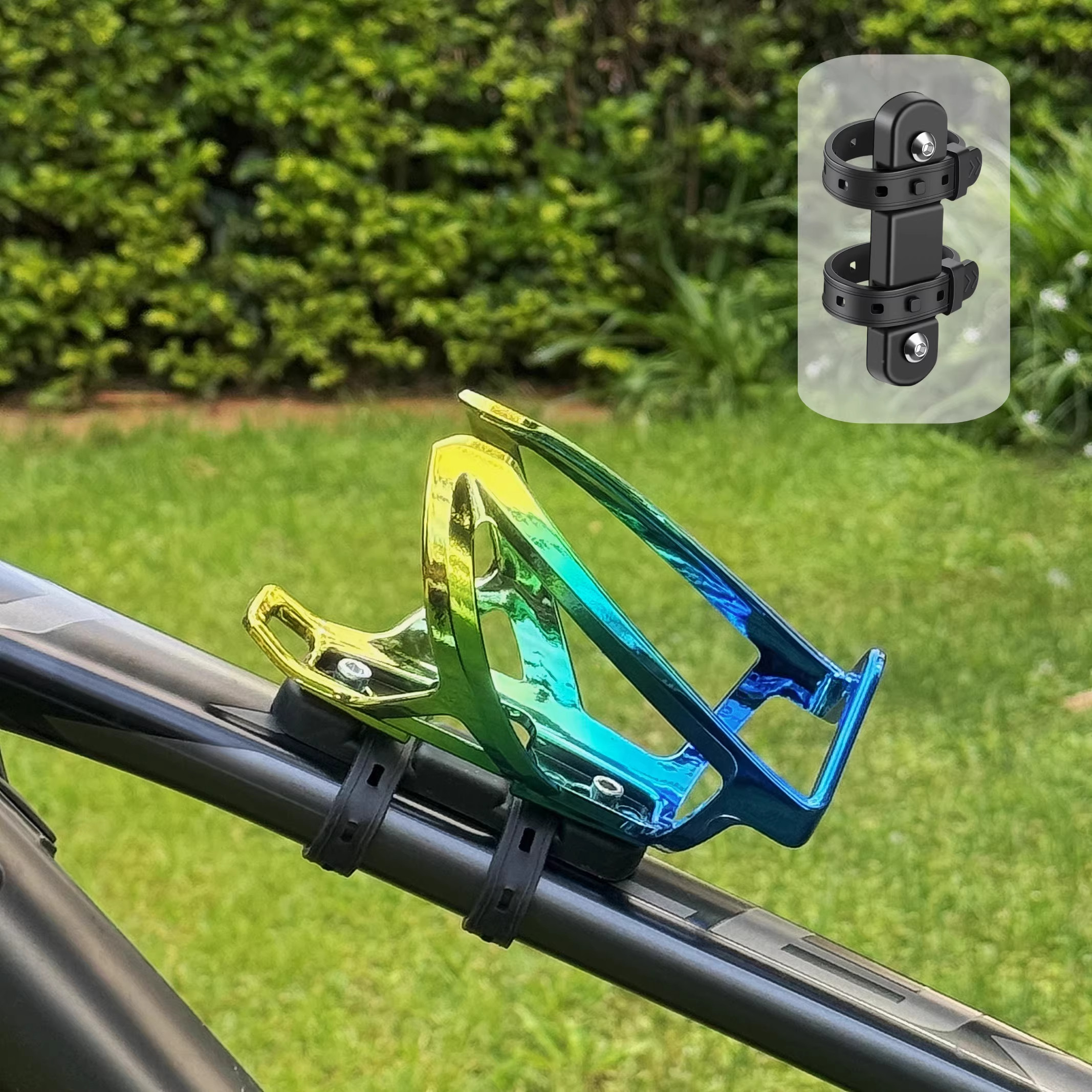 适用优贝儿童自行车免打孔水壶架儿童车专用骑行水壶架配件大全