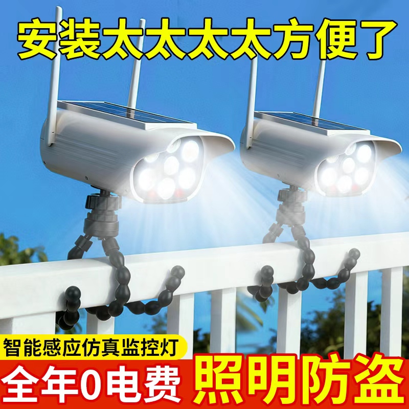 新款仿真监控照明灯-吓贼防盗
