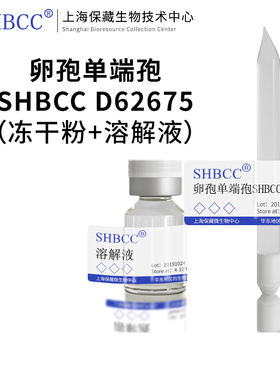 卵孢单端孢SHBCC D62675非模式菌株麦芽汁琼脂冷藏4-10℃冻干物