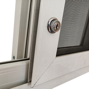 金刚网纱窗推拉移门锁橱柜趟门锁铝合金阳台木门钥匙锁片纱顶锁