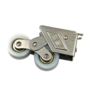 铝合金门窗不锈钢滑轮2008型推拉门双轮2078老式窗户下轨轮滚轮子