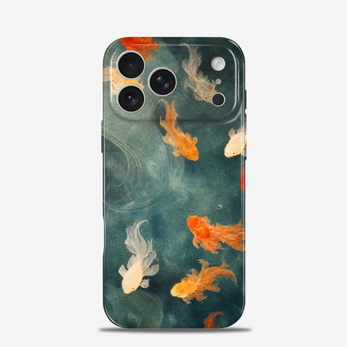 水墨锦鲤 适用iPhone17promax苹果16plus手机壳15高级感13小众14华为mate80中国风pura90小米17全包vivoX300s