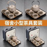 bộ bình trà có túi đựng đi du lịch Ký Túc Xá Di Động Du Lịch Nhỏ Trà Nhà Khay Ngoài Trời Ấm Trà Bộ Trà Gốm Khay Trà Phòng Khách bộ ấm pha trà du lịch