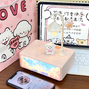 生日礼物实用创意灯光画蓝牙音响送闺蜜女友情人节氛围感摆件新年