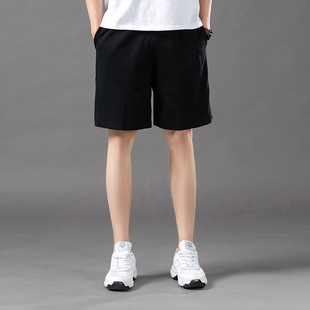 宽松大码 夏季 衩睡裤 纯色微弹运动短裤 裤 五分裤 居家薄款 男士 休闲裤