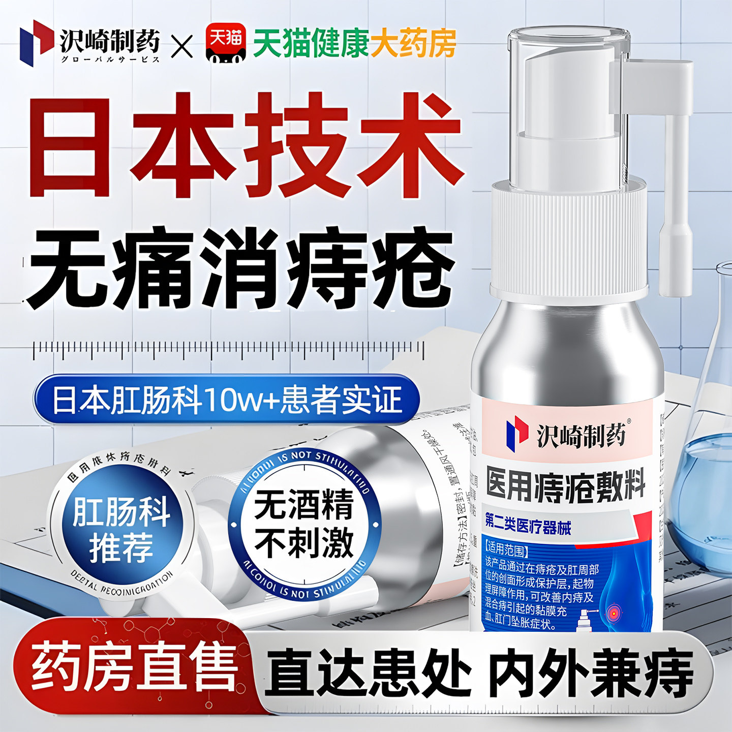 医用痔疮喷雾消肉球内外混合痔专用膏卡波姆凝胶官方正品药房女性