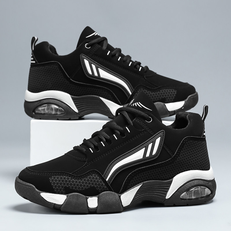 工作鞋男鞋2025年新款黑色德训鞋百搭气垫防滑耐磨男士户外运动鞋,流行男鞋,德训鞋,淘宝优惠券,粉丝福利购,淘宝优惠卷