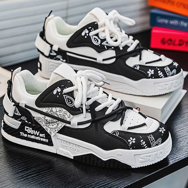 德训鞋男款2025新款冬季潮流百搭青少年校园板鞋高颜值男士运动鞋