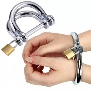 密室剧本杀人影视表演道具舞台剧玩具手铐和脚镣手扣男女通用加厚