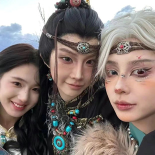 古装头饰汉服男武侠公子古代马尾女侠客头冠民族风束发冠额饰抹额