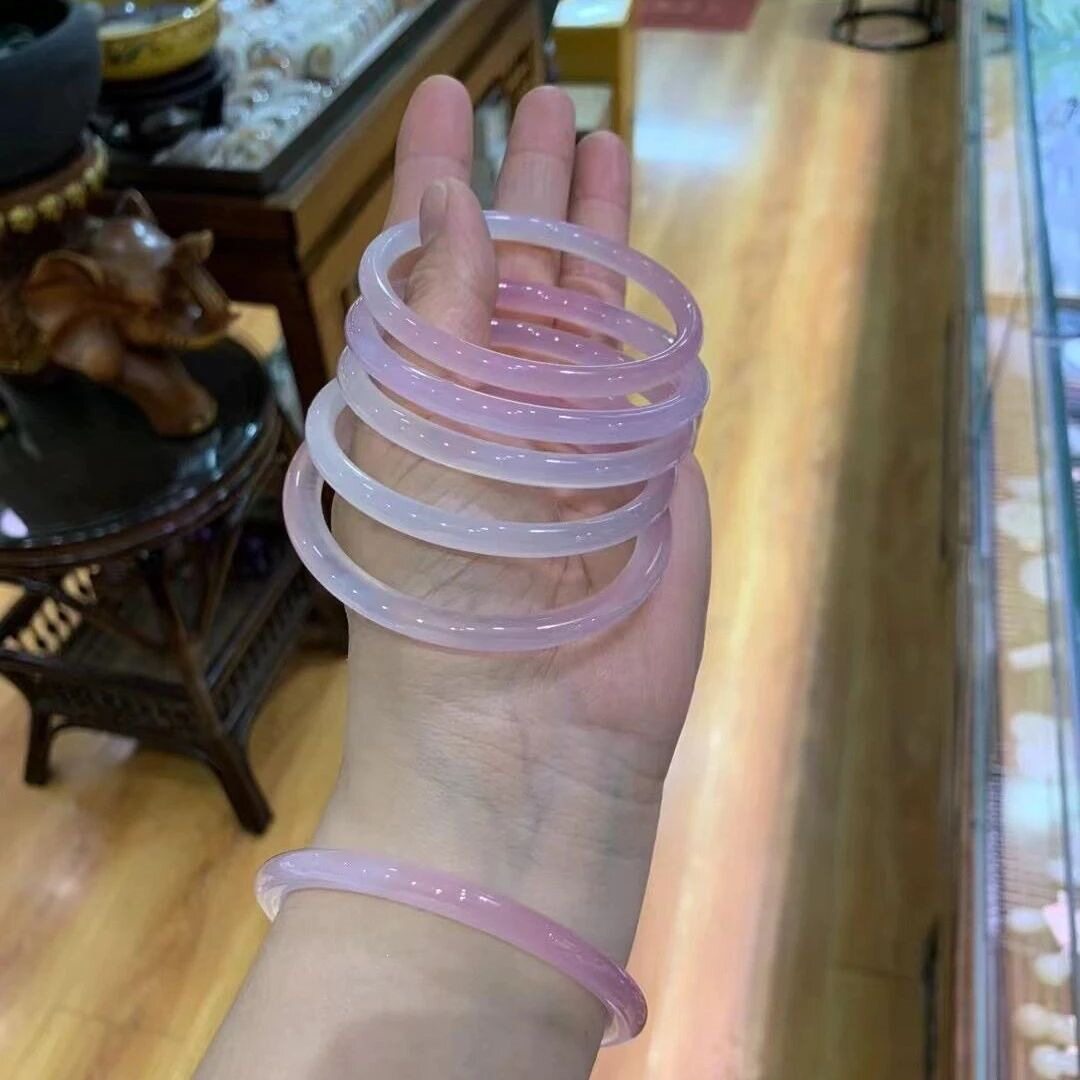 小众新款半山水玉髓手镯网红爆款