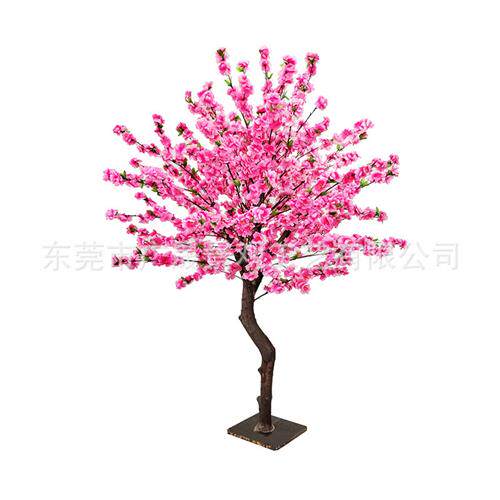 仿真樱花枝桃花枝婚庆新年墙面装饰假树绿叶藤蔓鲜花管道婚礼布置