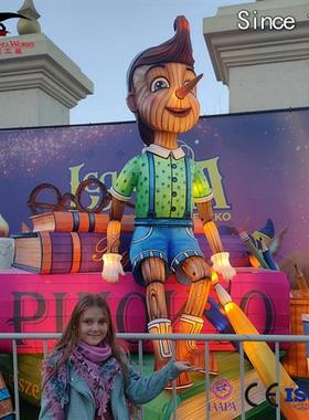 夜游彩灯文旅景区匹诺曹狐狸森林主题乐园彩灯文化巡演节气灯会