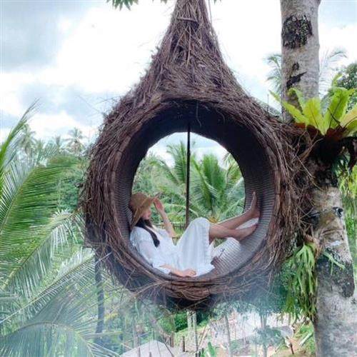 巴厘岛吊床网红打卡藤编落地鸟巢旅游景区拍照大型爱心秋千吊椅,住宅家具,吊篮/吊椅,淘宝优惠券,粉丝福利购,淘宝优惠卷