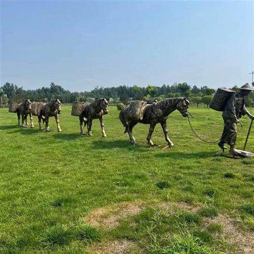 园林户外景观装饰铸铜骆驼雕塑摆件纯铜沙漠之舟铜雕骆驼