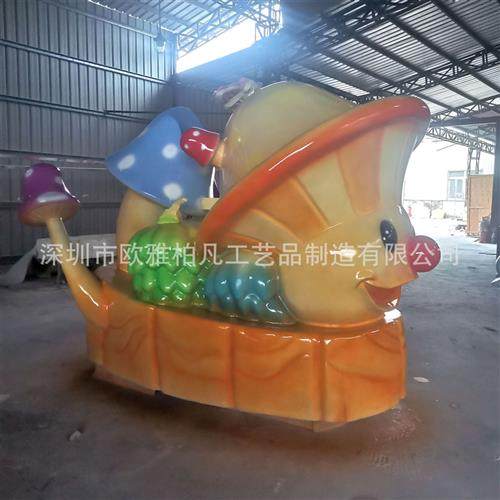 户外美陈雕塑动物雕像巡游花车美陈公园乐园游园车玻璃钢美陈