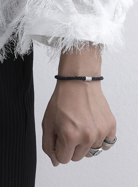 小众设计嘻哈风情侣复古编织手绳