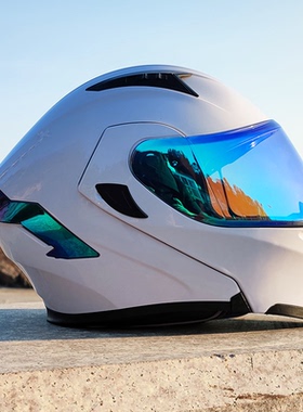 Orz摩托车头盔男女揭面盔双镜机车新国标3C认证蓝牙半全覆式四季