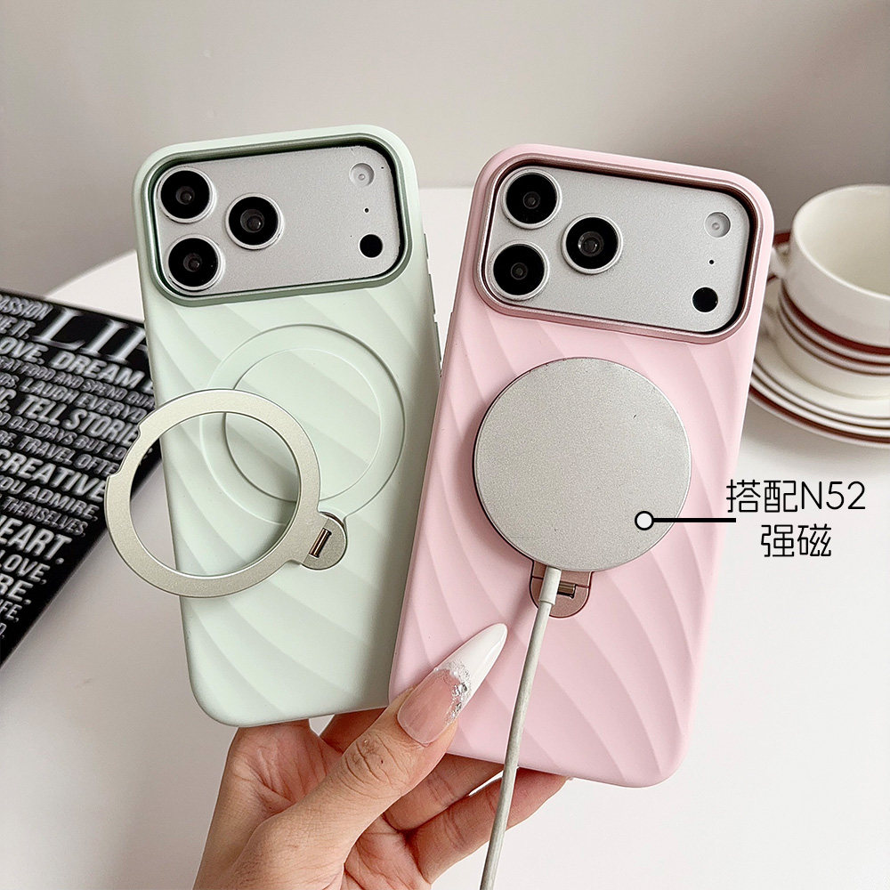 新款清漾纯液态镶嵌360支点壳适用iPhone18Pro手机壳苹果17Promax磁吸支架保护壳男女款18PM高级感情侣小众