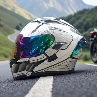 Orz169摩托车揭面盔3C认证巡航机车男士 踏板电动车头盔女全盔四季