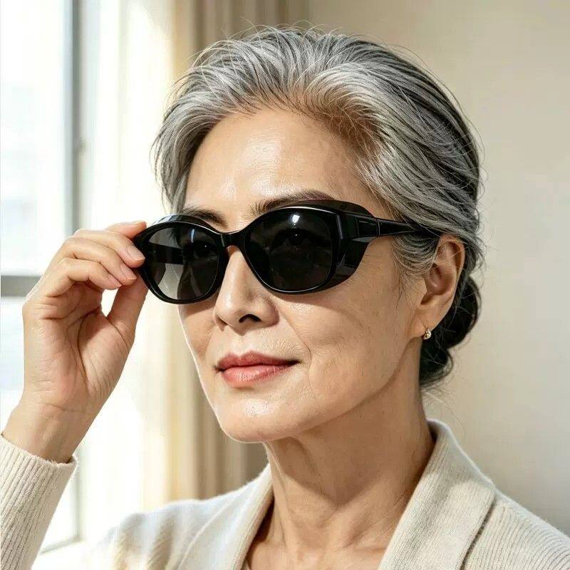 防风墨镜全封闭术后干眼护目镜强光蓝光飞秒眼镜风沙遮光包围