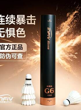 精彩永恒G6羽毛球正品驼背鹅毛反洗训练比赛用球12只装耐打飞行稳