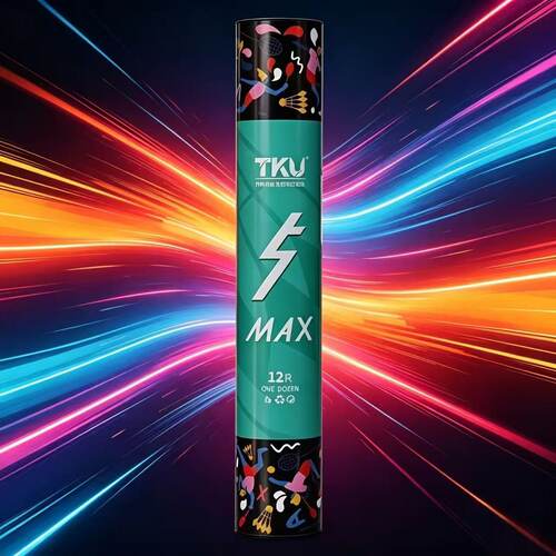 TKU齐克努羽毛球5MAX正品鹅毛拉直全圆飞行稳训练比赛专用口粮球